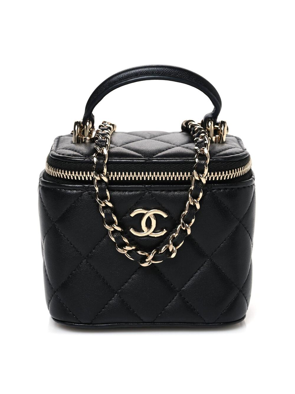 Chanel Lambskin Quilted Top Handle Mini #341077C29B